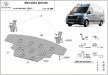 Mercedes Sprinter RWD, 2018-2024 - Acél Motorvédő lemez