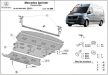 Mercedes Sprinter FWD, 2018-2024 - Acél Motor, váltó és hűtővédő lemez
