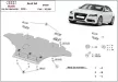 Audi A4 New D 2008-2014 - Acél Motorvédő lemez