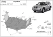 Jeep Patriot, 2007-2017 - Acél Motor, hűtő és lökhárítóvédő lemez