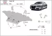 Audi A5, 2008-2016 - Acél Motorvédő lemez