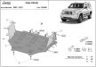 Jeep Liberty, 2007-2017 - Acél Motor, hűtő és lökhárítóvédő lemez