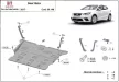 Seat Ibiza 2017-2024 - Acél Motor, váltó és hűtővédő lemez