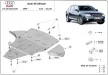 Audi Allroad II, 2005-2011 - Acél Motorvédő lemez, oldalvédelemmel