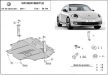 VW New Beetle, 2011-2024 - Acél Motorvédő lemez