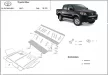 Toyota Hilux II, 2004-2015 - Acél Motorvédő lemez