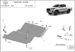 Toyota Hilux Invincible, 2021-2024 - Acél Differenciálmű védő lemez