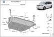 Volkswagen Transporter T7, 2023-2024 - Acél Motor, váltó és hűtővédő lemez
