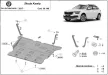 Skoda Kamiq, 2017-2024 - Acél Motor, váltó és hűtővédő lemez