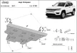 Jeep Compass, 2017-2024 - Acél Motor, váltó, hűtő és lökhárítóvédő lemez