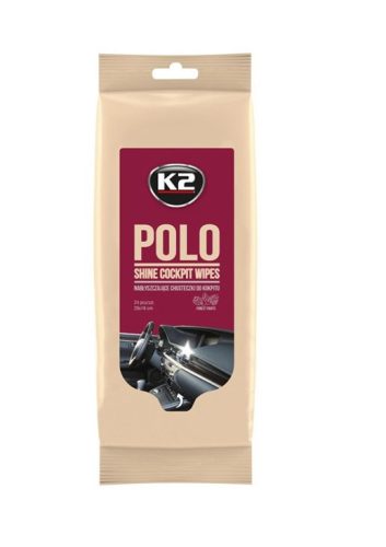 K2 Polo Shine műszerfal tisztító kendő - 24db-os