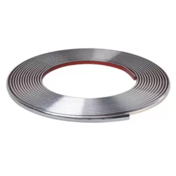 Króm díszcsík - 12mm széles 6m hosszú