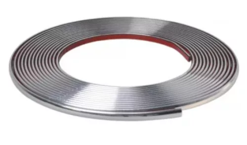 Króm díszcsík - 6mm széles 6m hosszú