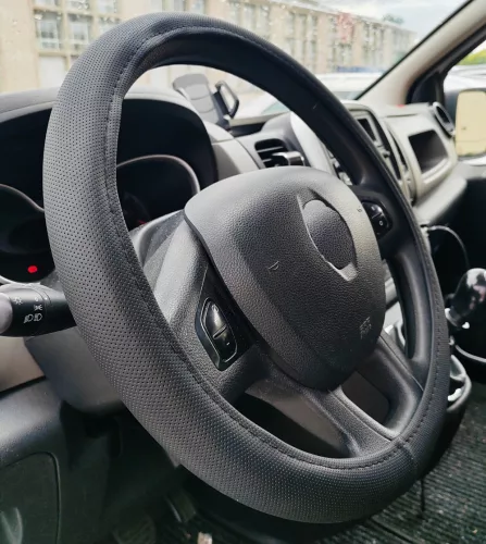 BASIC lite műbőr kormányvédő - fekete - 36cm