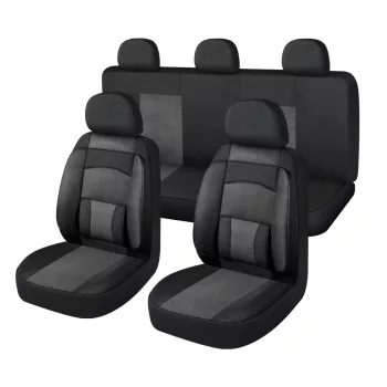  11 részes univerzális üléshuzat szett - légzsákos - fekete-fehér - 203-3BKW