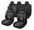 11 részes univerzális üléshuzat szett - légzsákos - fekete-fehér - 203-3BKW