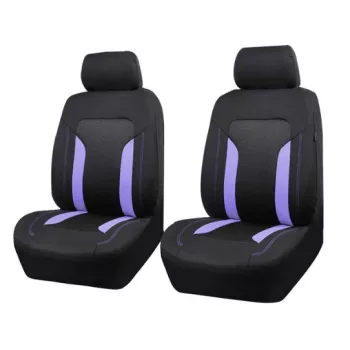   2db-os univerzális első üléshuzat 1+1- légzsákos - tároló zsebbel - lila-fekete - AD9341-2LILA