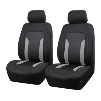   2db-os univerzális első üléshuzat 1+1- légzsákos - tároló zsebbel - szürke-fekete - AD9341-2G