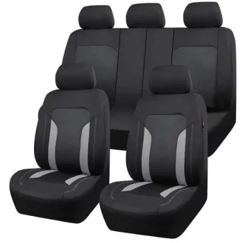   9 részes osztható univerzális üléshuzat szett - légzsákos - tároló zsebbel - szürke-fekete - AD9341GR