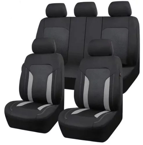 9 részes osztható univerzális üléshuzat szett - légzsákos - tároló zsebbel - szürke-fekete - AD9341GR