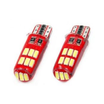 LED CANBUS 15SMD T10e (W5W) SILCA White izzó - 12V