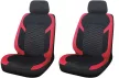 2db-os univerzális első üléshuzat 1+1 - légzsákos - piros-fekete - AD9549RD-2F