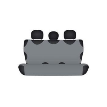 Trikó üléshuzat hátsó ülésre, vékony anyag - szürke