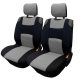 2db-os univerzális szivacsos trikó üléshuzat - szürke-fekete