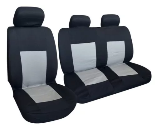 1+2 furgon üléshuzat - 5mm-es habszivacs - fekete-szürke színű