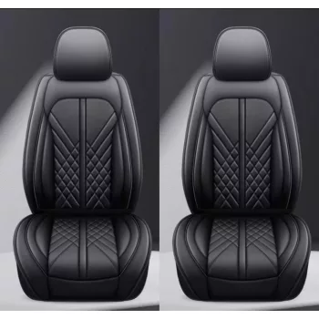   11 részes műbőr üléshuzat szett - légzsákos - osztható - fekete