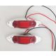 4 LED-es szélességjelző piros - AE-AI0270/R  -12-24V - 1db