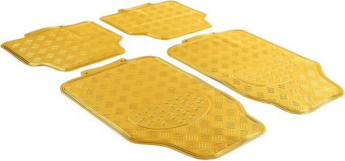 Univerzális, alumínium hatású gumiszőnyeg szett - 4 db-os - arany