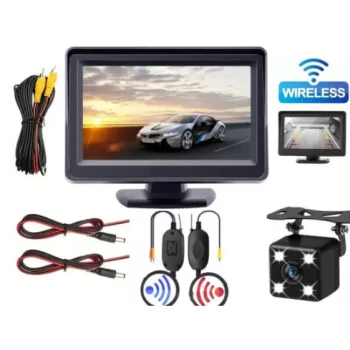 Tolatókamera rendszer, vezeték nélküli - 12V