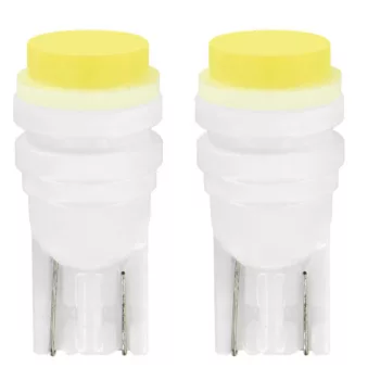   T10 (W5W) fehér színű helyzetjelző COB SMD LED izzó - párban