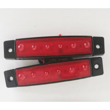 6 LED-es szélességjelző piros - 12-24V - 1db