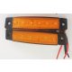 6 LED-es szélességjelző sárga -12-24V - 1db
