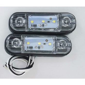 3 LED-es szélességjelző fehér  -12-24V - 1db