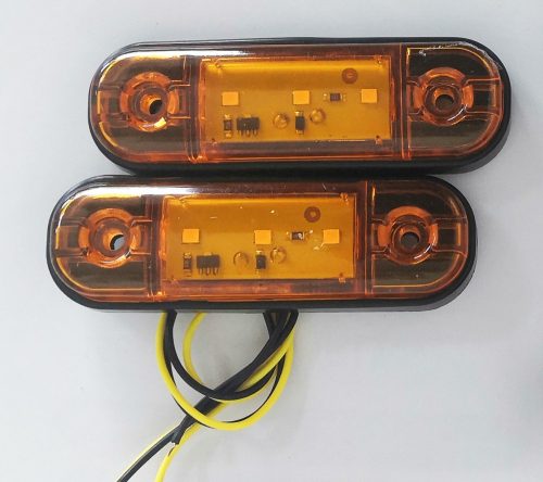 3 LED-es szélességjelző sárga - AE-113512B/Y -12-24V - 1db