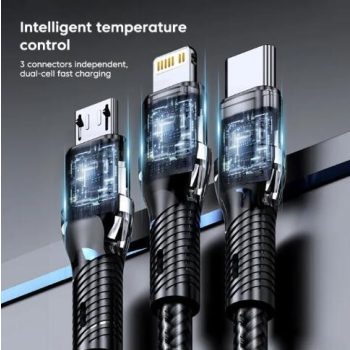   3 az 1-ben töltő különböző töltőfejekkel - 5A 12-24V - 12019 3IN1BK