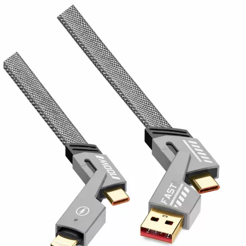 4 az 1-ben 100 W-os többfunkciós töltő és adatkábel - 4IN1GR