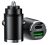 Autós gyorstöltő adapter - 100W 12/24V - USB-A + USB-C