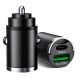 Autós gyorstöltő adapter - 100W 12/24V - USB-A + USB-C