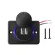Kettős USB töltőaljzat 3.1A - vízálló - 12-24V