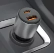 02AC autós gyorstöltő - USB & USB-C - 100W 12/24V