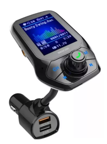 Multifunkcionális autós FM transzmitter digitális kijelzővel