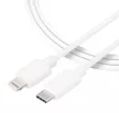 USB-C-Lightning töltő kábel - 100cm, fehér - 3A