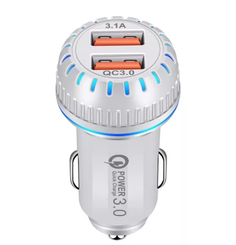 USB gyors töltő 2X - 12/24V - 3.1A