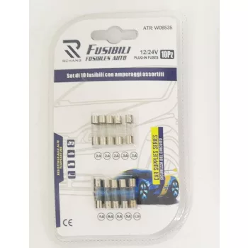 Biztosíték üveg - 10 db