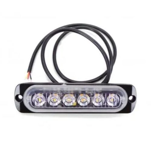 12 LED-es stroboszkóp, sárga - E jeles - 12-24V W13891-1