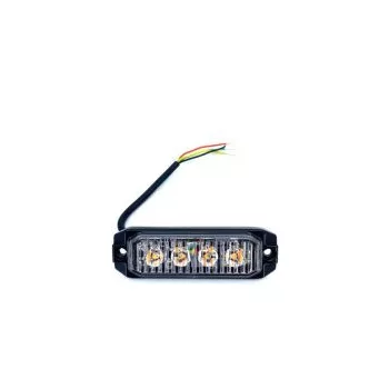 4LED-es stroboszkóp - fehér - E jel - 12-24V
